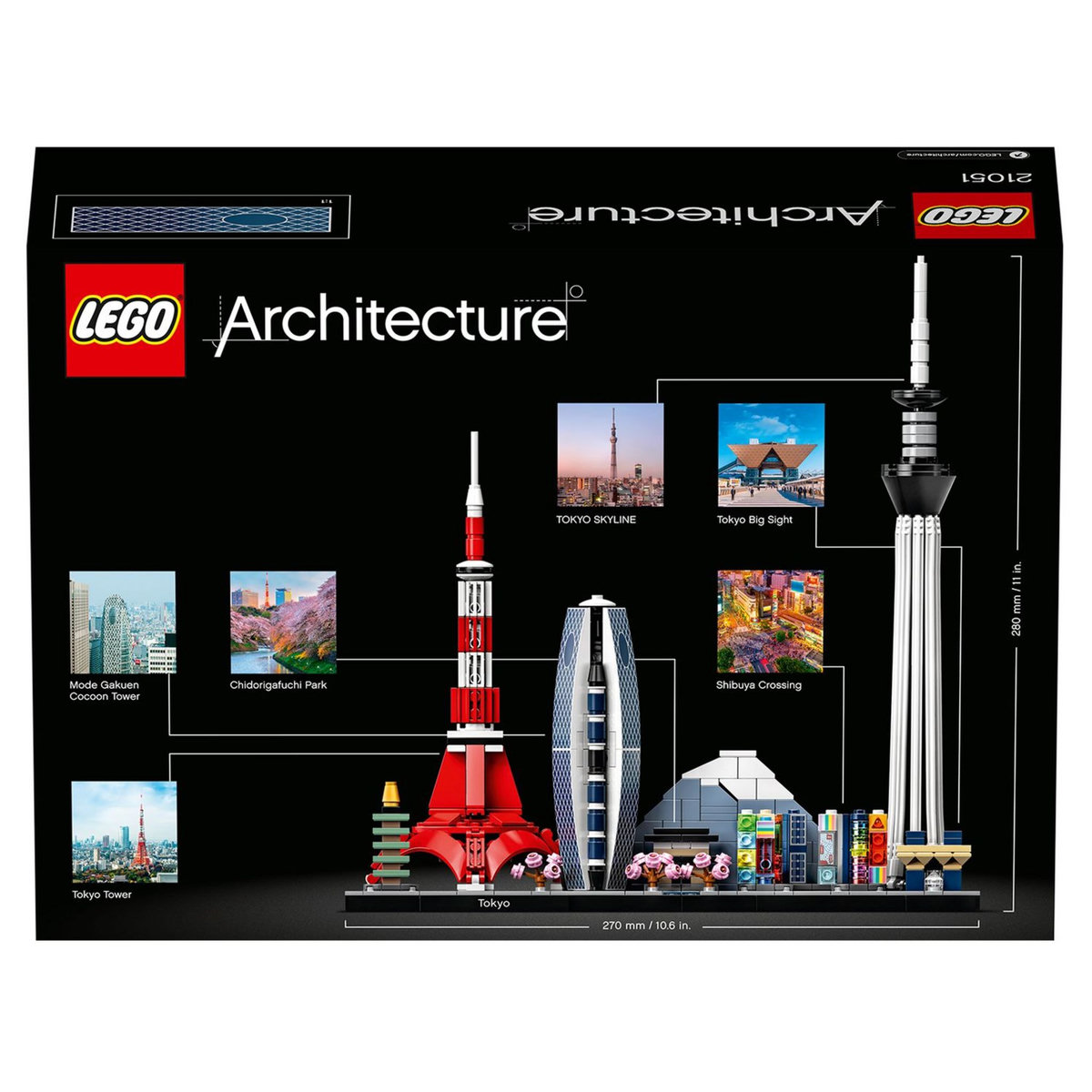 LEGO LEGO Architecture 21051 Tokyo, Ensemble de Construction pour Adultes