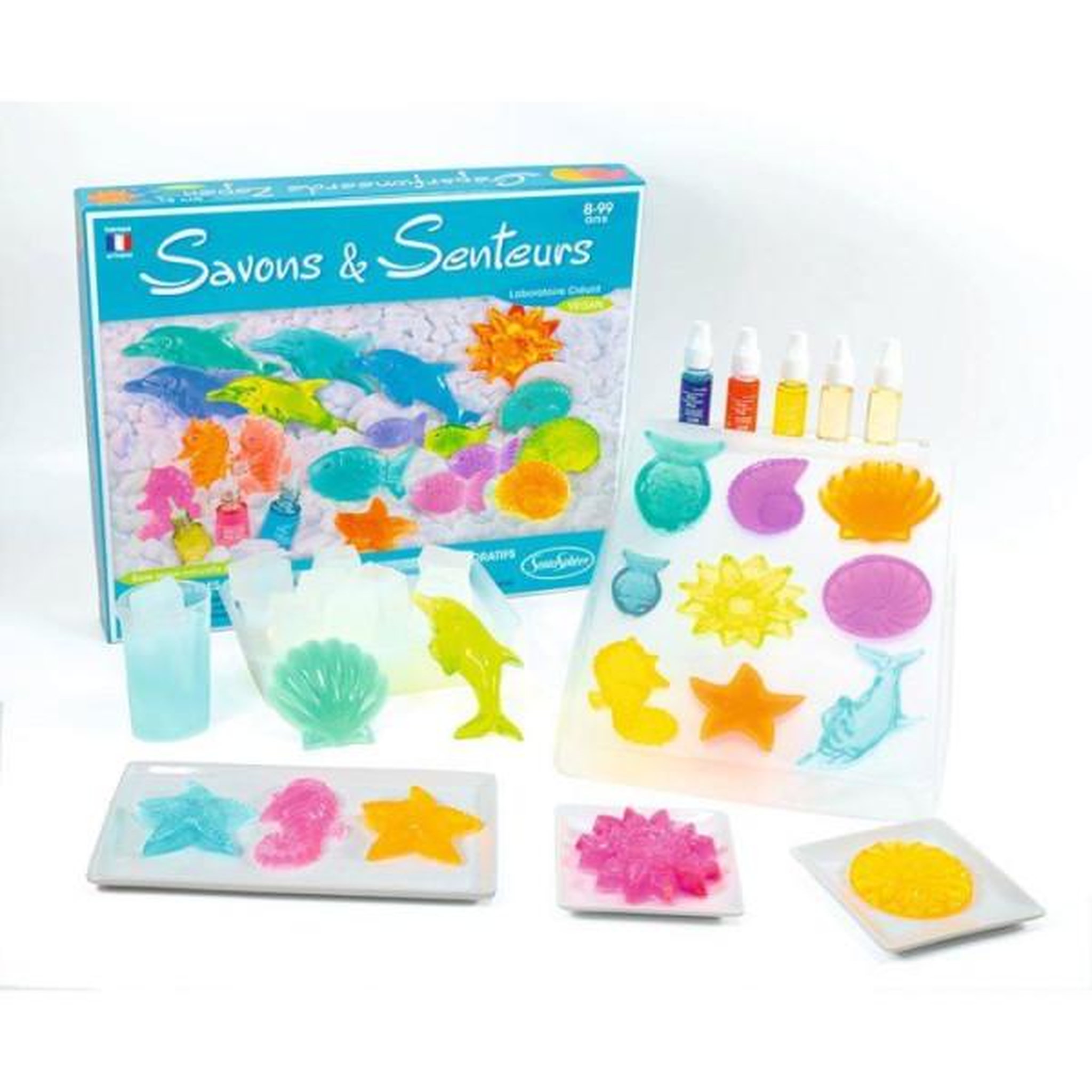 Voir la diapositive 3 : Sentosphere Kit cosmétique - sentosphere - savons et senteurs - mouler des savons - base glycérine - parfums et colorants - des 8 ans