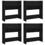 Voir la diapositive 2 : VIDAXL Armoires a chaussures murales 4 pcs noir bois d'ingenierie