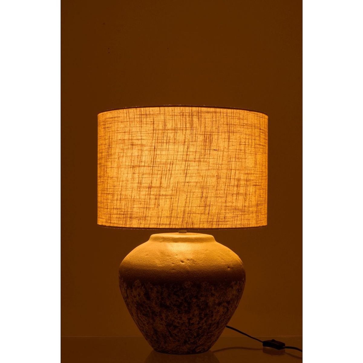 Paris Prix Lampe à Poser en Céramique  Jules  62cm Gris Foncé