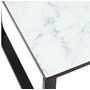Voir la diapositive 4 : Table Basse En Verre "effet Marbre" 105cm Blanc