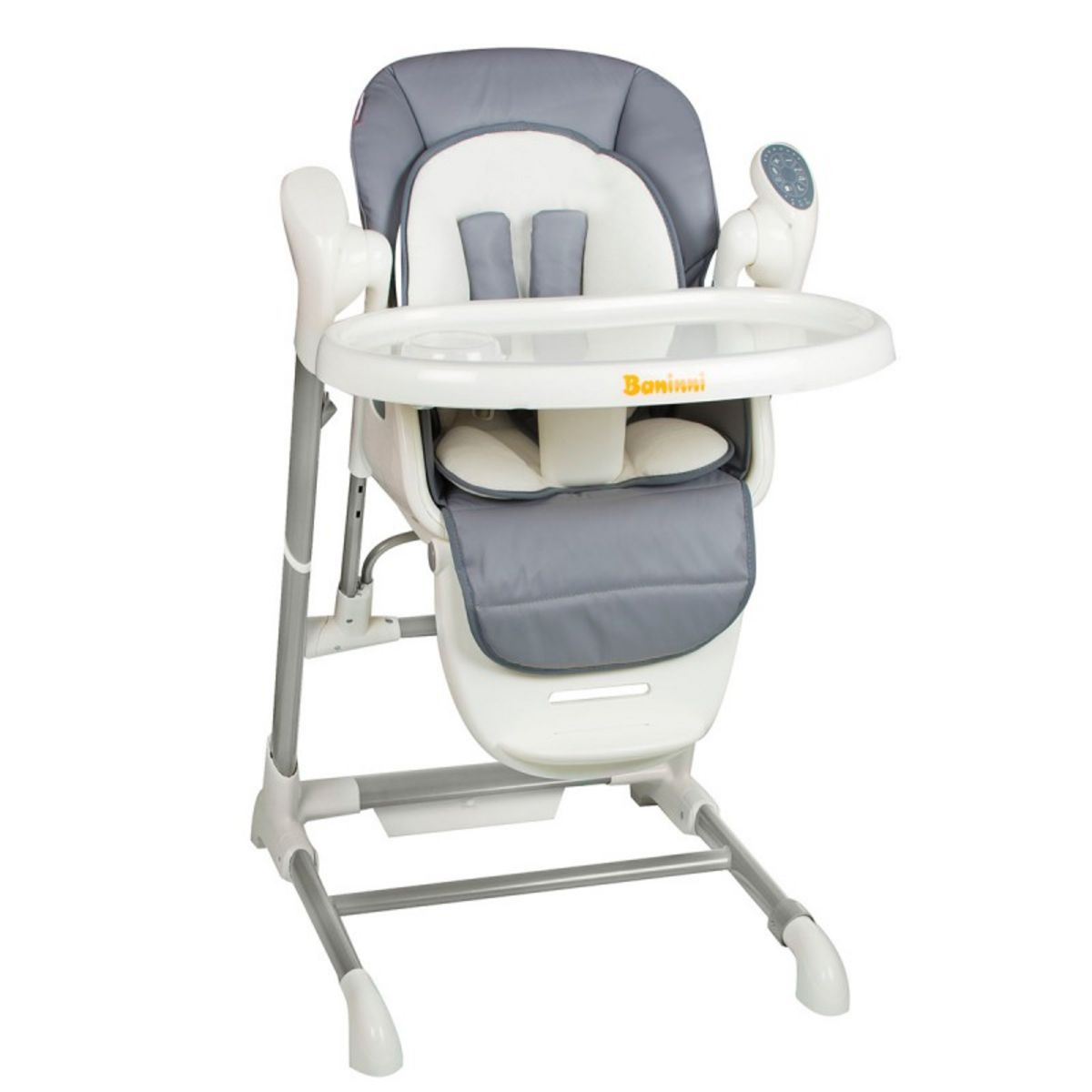 BANNINI Chaise haute 2 en 1 UGO grise