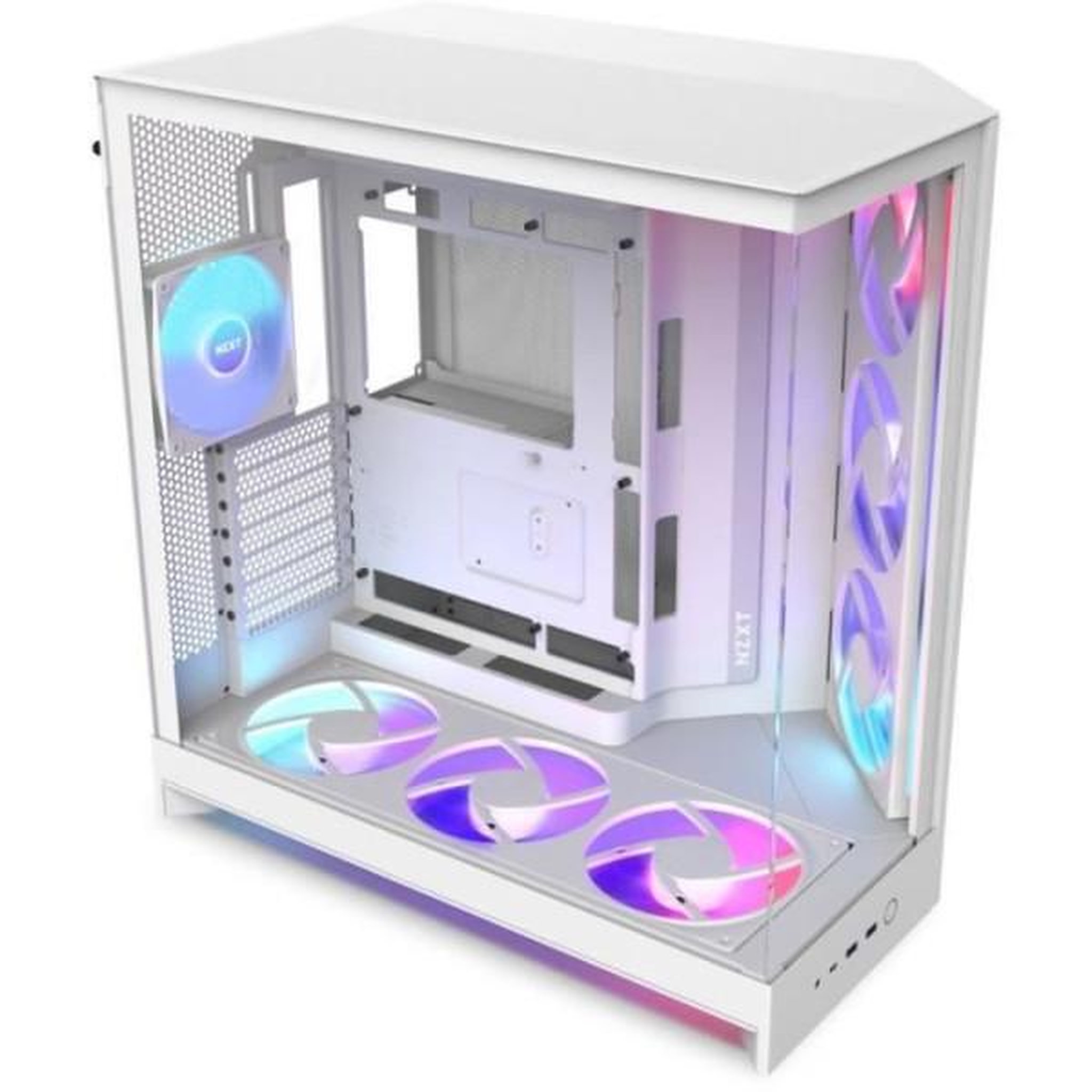NZXT Boitier moyen-tour - NZXT - H9 Flow - Double chambre - Panneaux mesh - Verre trempé