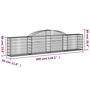 Voir la diapositive 6 : VIDAXL Paniers a gabions arques 4 pcs 300x30x60/80 cm Fer galvanise