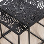 Voir la diapositive 4 : Paris Prix Lot de 2 Tables Gigognes  Havana  40cm Noir