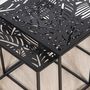 Voir la diapositive 4 : Paris Prix Lot de 2 Tables Gigognes  Havana  40cm Noir