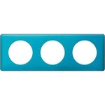 Legrand Celiane plaque 3 postes blue snake