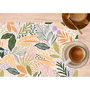 Voir la diapositive 2 : HABITABLE Lot de 2 sets de table motifs feuillage MAOLI - 28 x 43 cm - Multicolore