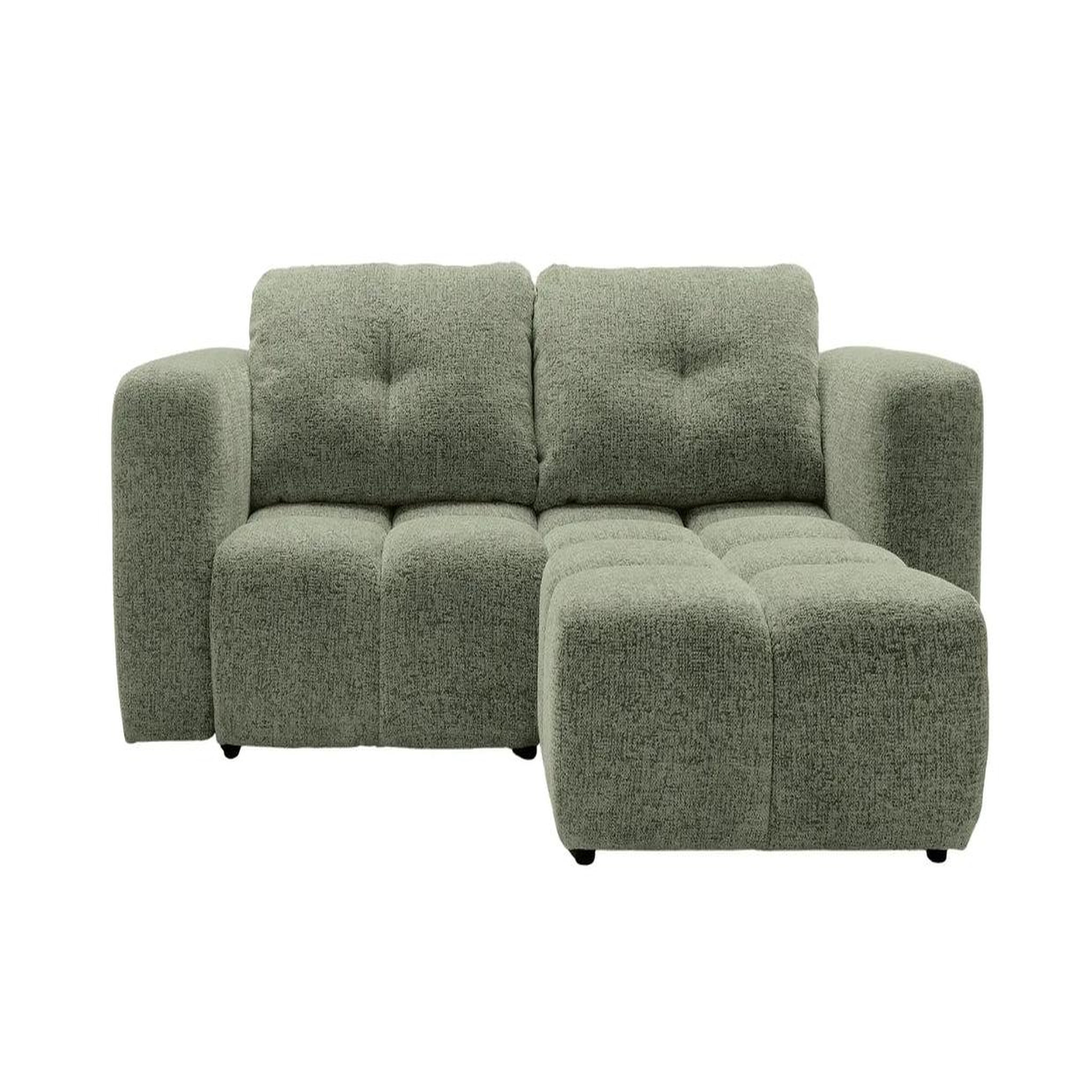 Voir la diapositive 1 : CASANOVA PARIS Romy mini - canapé d'angle convertible tissu chenille 2 places