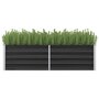 Voir la diapositive 1 : VIDAXL Lit sureleve de jardin Anthracite 160x40x45 cm Acier galvanise