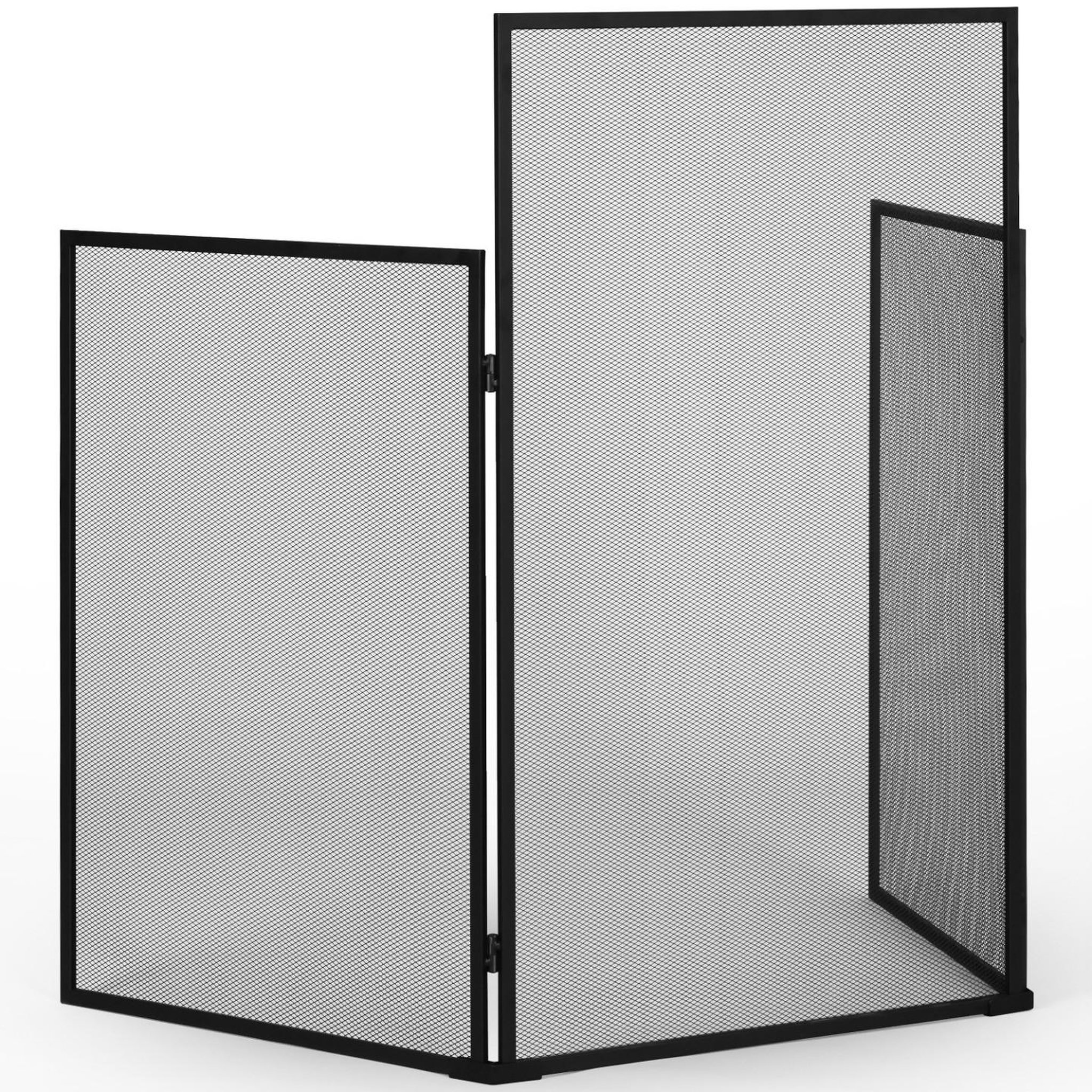 ID MARKET Grille de protection pare feu 3 volets pour poêle et cheminée