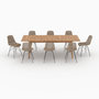 Voir la diapositive 6 : Rendez vous déco Table et chaises de jardin 8 personnes en bois de teck, résine tressée-Tiptur