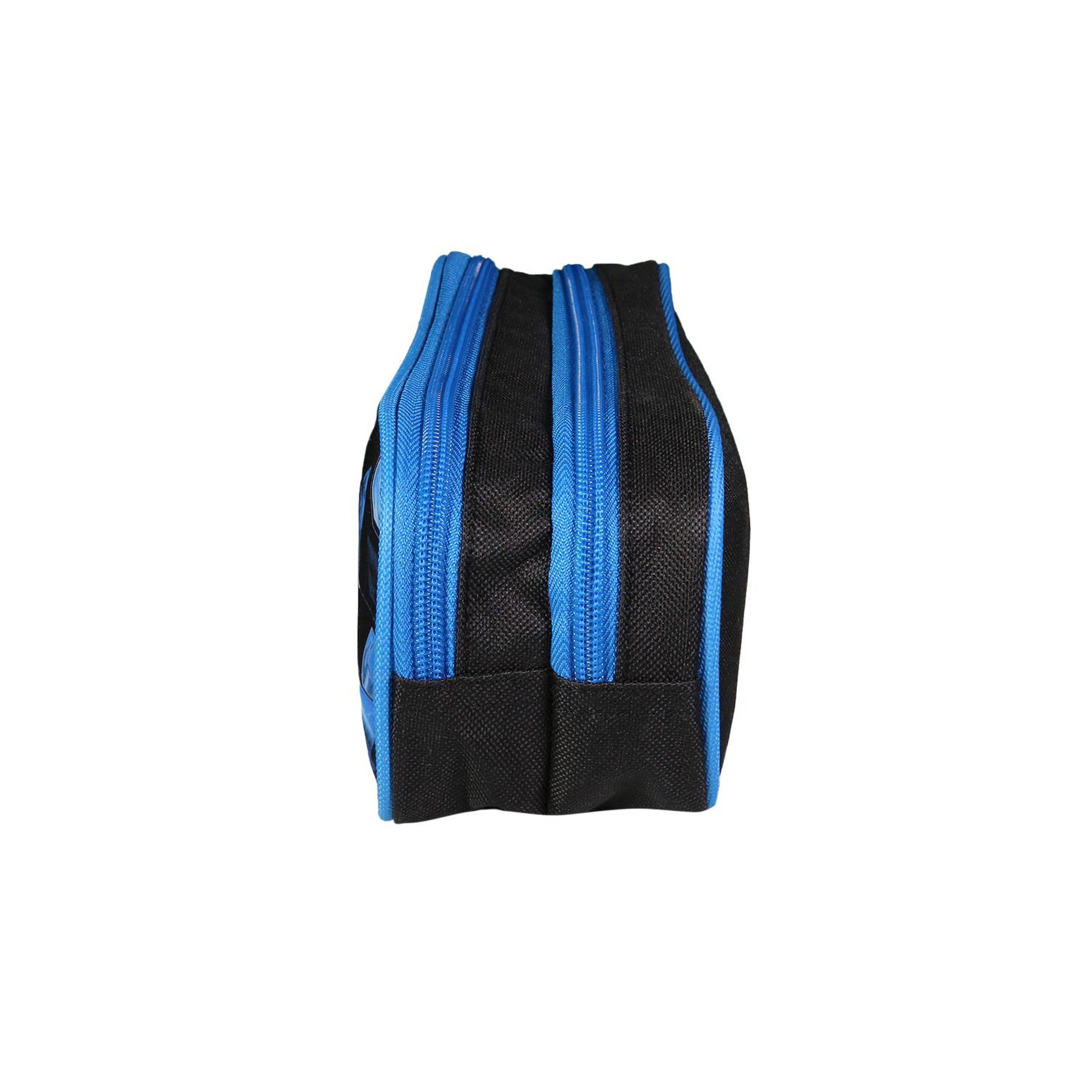Voir la diapositive 3 : Bagtrotter BAGTROTTER  Trousse scolaire 2 compartiments Spiderman Bleu