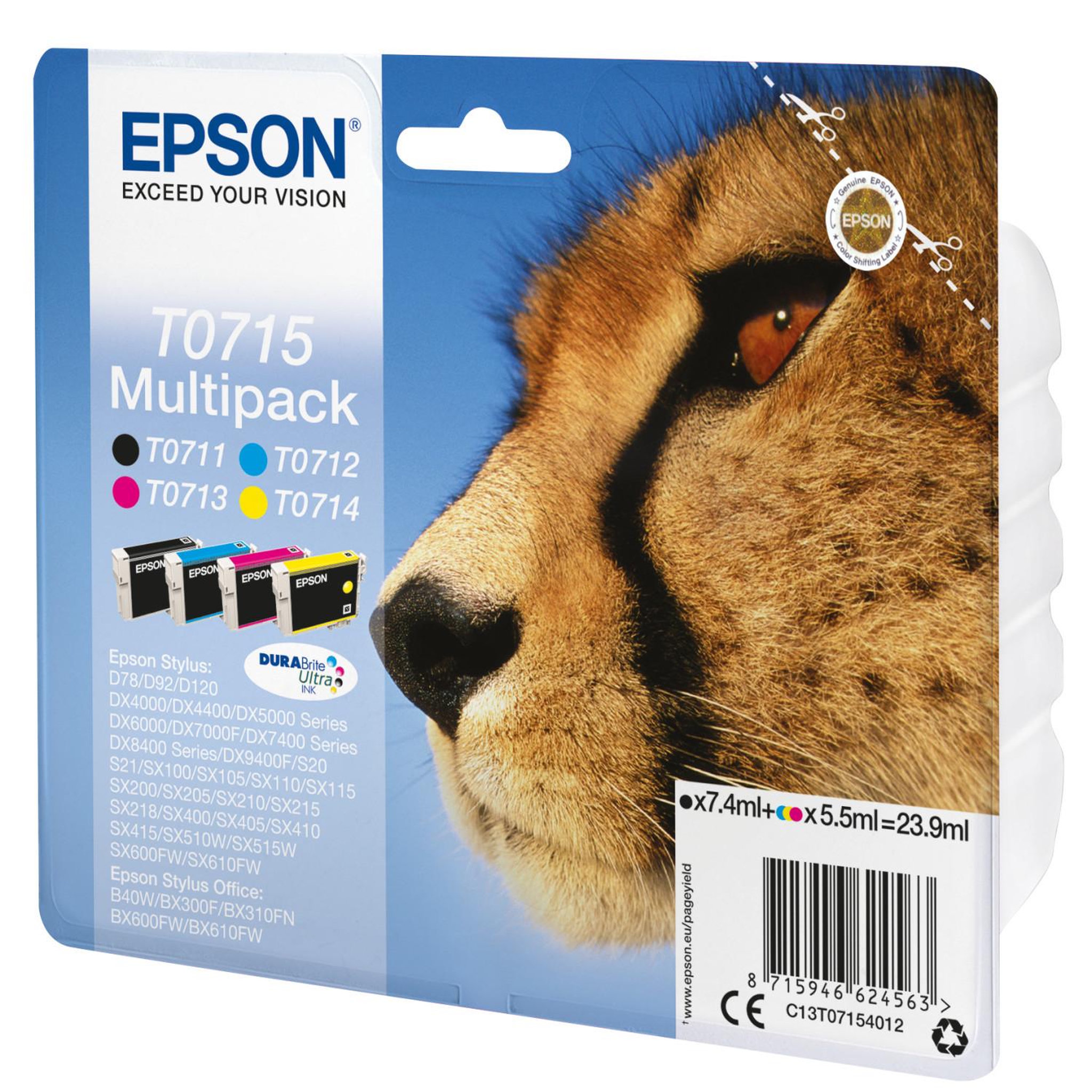 Voir la diapositive 3 : Epson Cartouche imprimante EPSON C 13 T 07154012