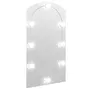 VIDAXL Miroir avec eclairage LED 90x45 cm Verre Arche