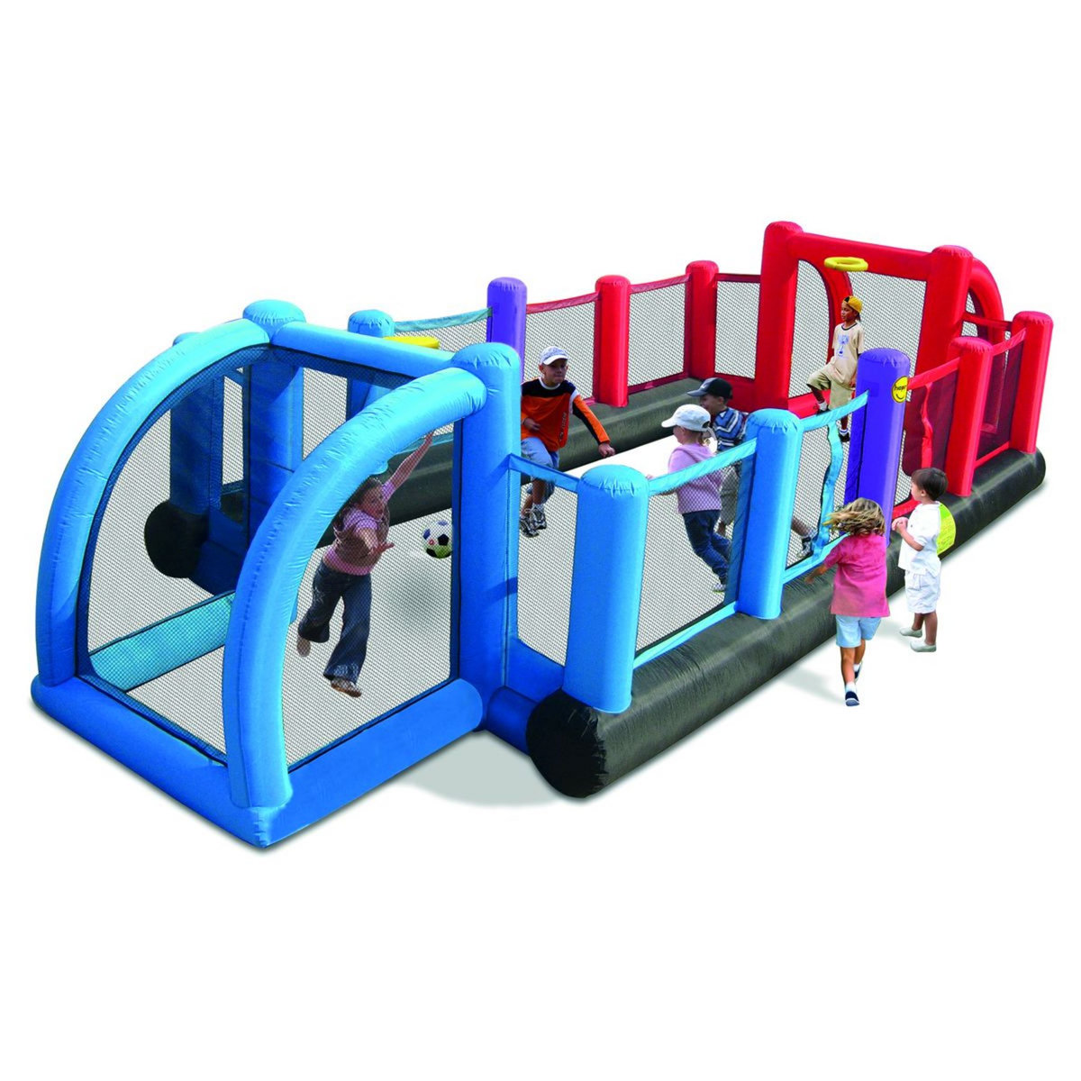 HAPPY HOP Aire de jeu gonflable terrain de football