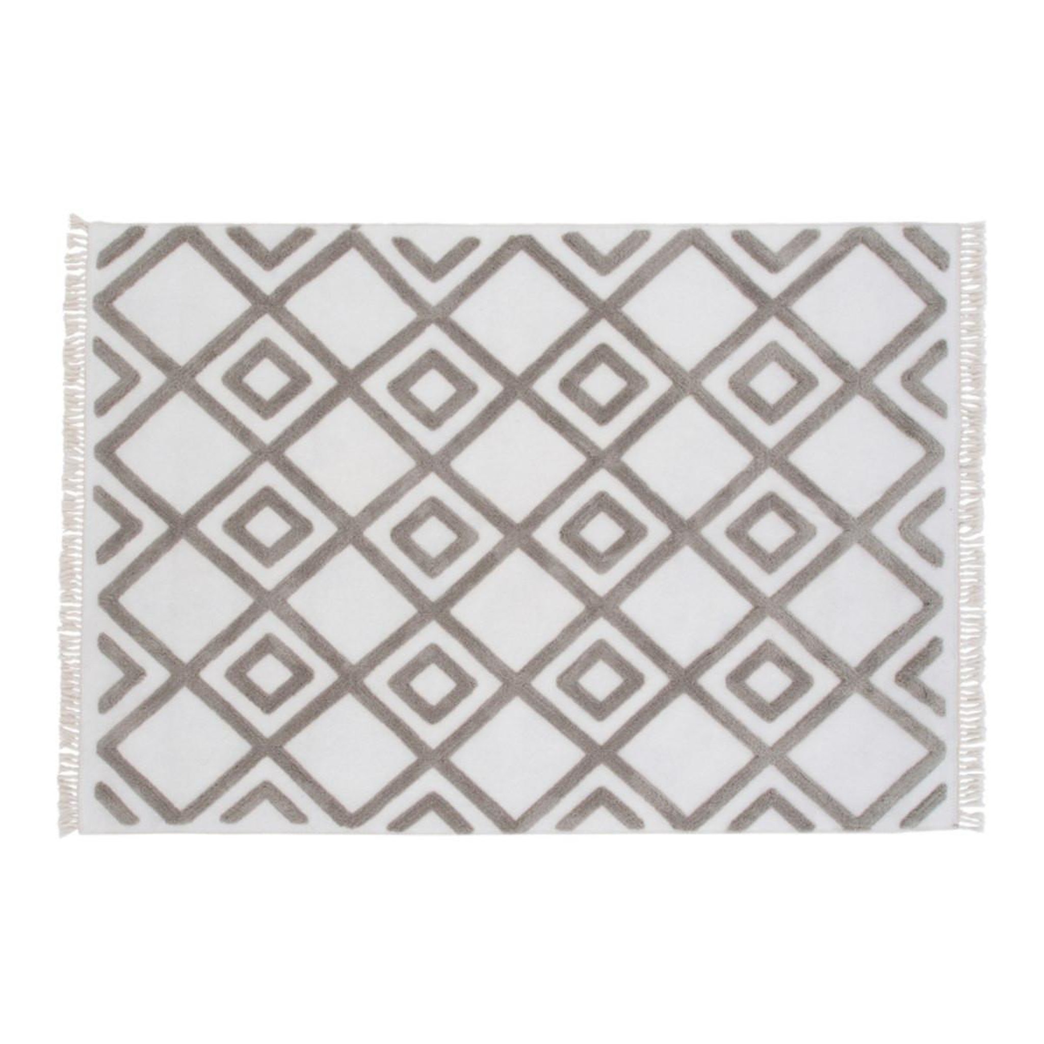Paris Prix Tapis design avec franges  towa  160x230cm marron