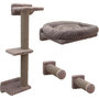 Voir la diapositive 1 : KERBL Mur d'escalade pour chats - KERBL - MONTE ALPI - 8 pieces - Gris - Tour d'escalade