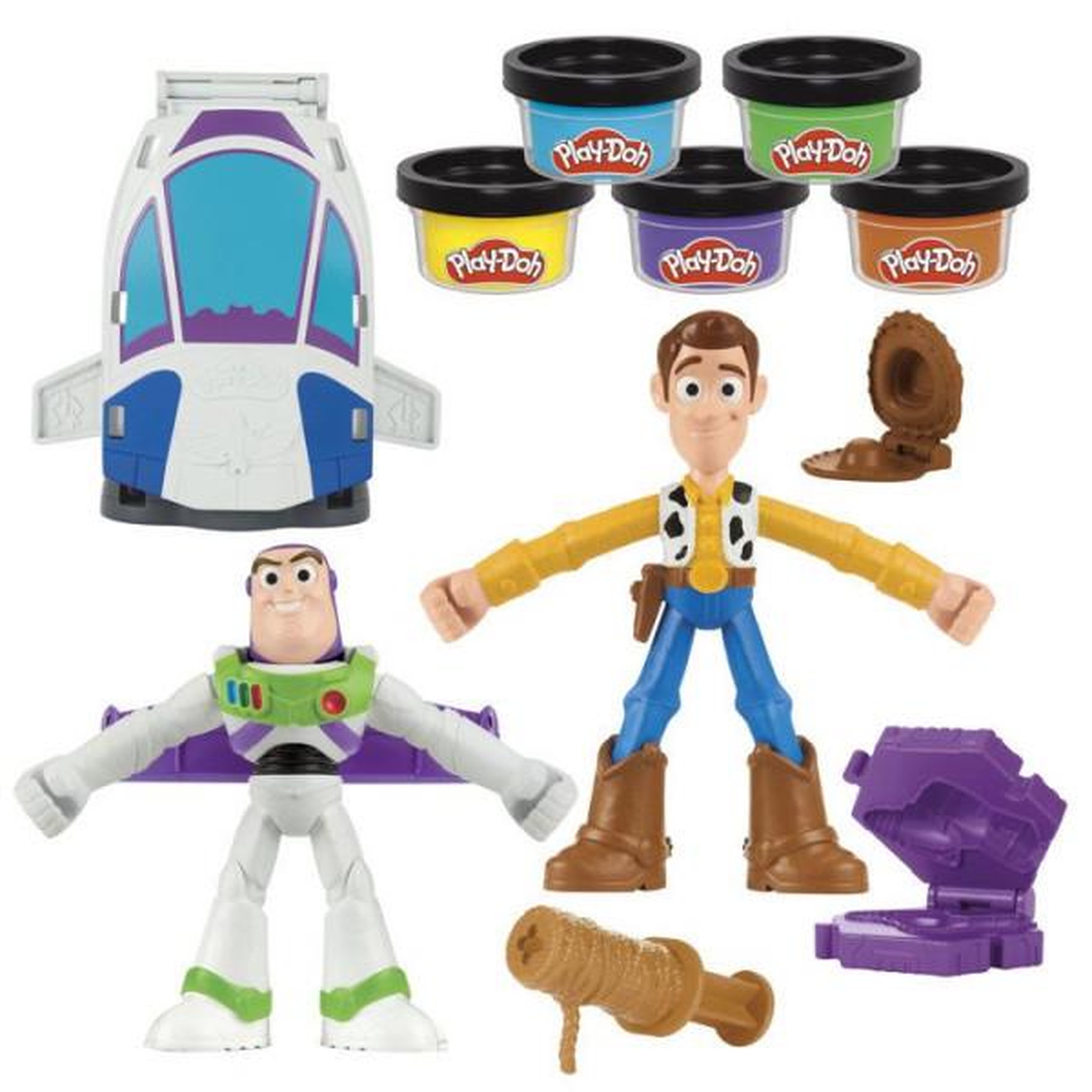 Voir la diapositive 2 : PLAYDOH Play Doh Toy Story Créations spatiales, coffret de pâte à modeler, loisirs créatifs, jouets Disney pour enfants, dès 4 ans
