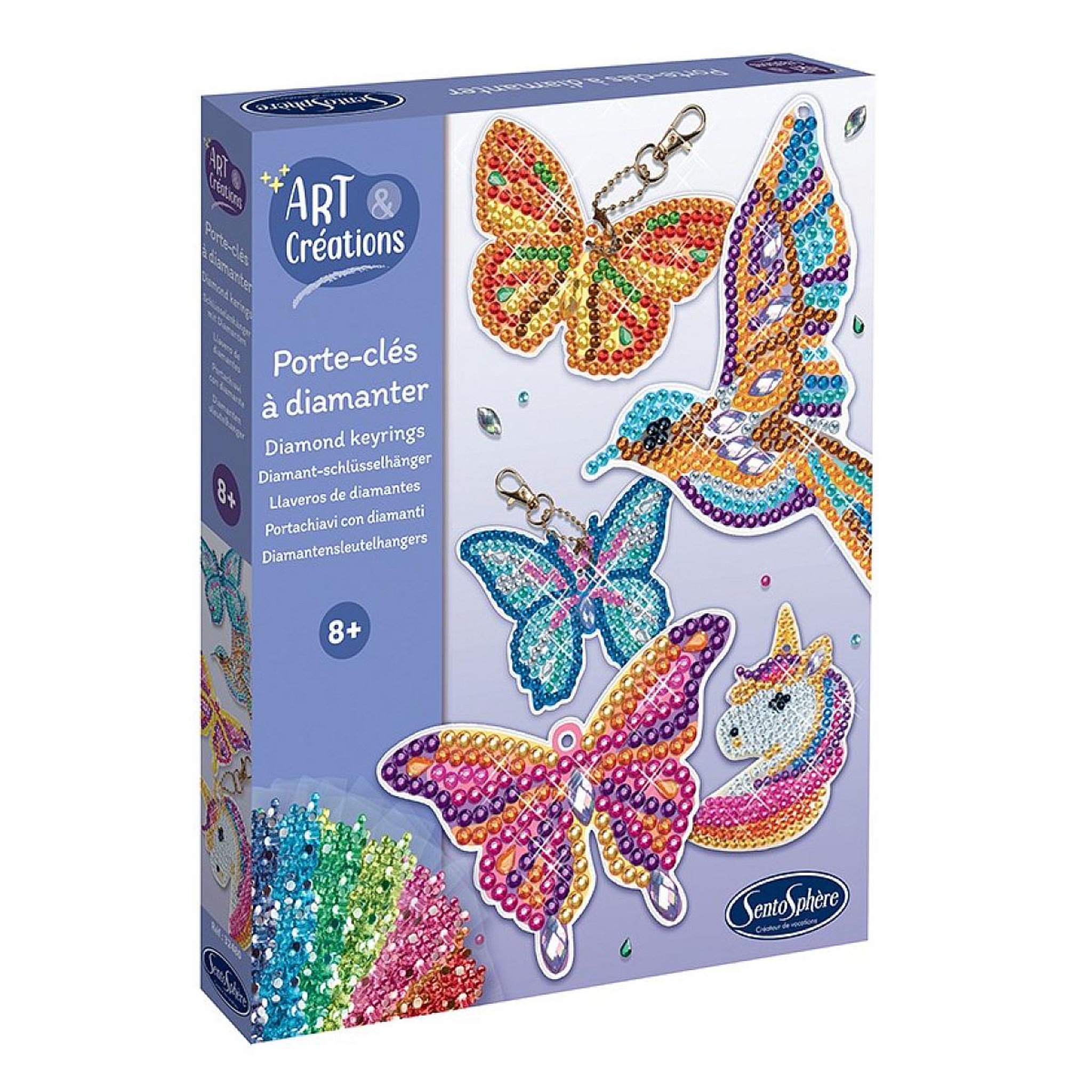Voir la diapositive 2 : Sentosphere ART  and  CREATIONS - Porte-cles a diamanter