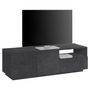 Voir la diapositive 1 : Meuble TV 2 portes 1 niche 1 tiroir L150cm VERONA