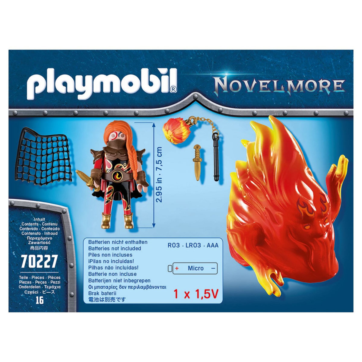 PLAYMOBIL 70227 - Novelmore - Burnham Raider et fantôme du Feu