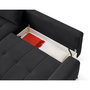 Voir la diapositive 6 : BEST MOBILIER Rimini - canapé d'angle gauche 4 places convertible avec coffre en tissu texturé