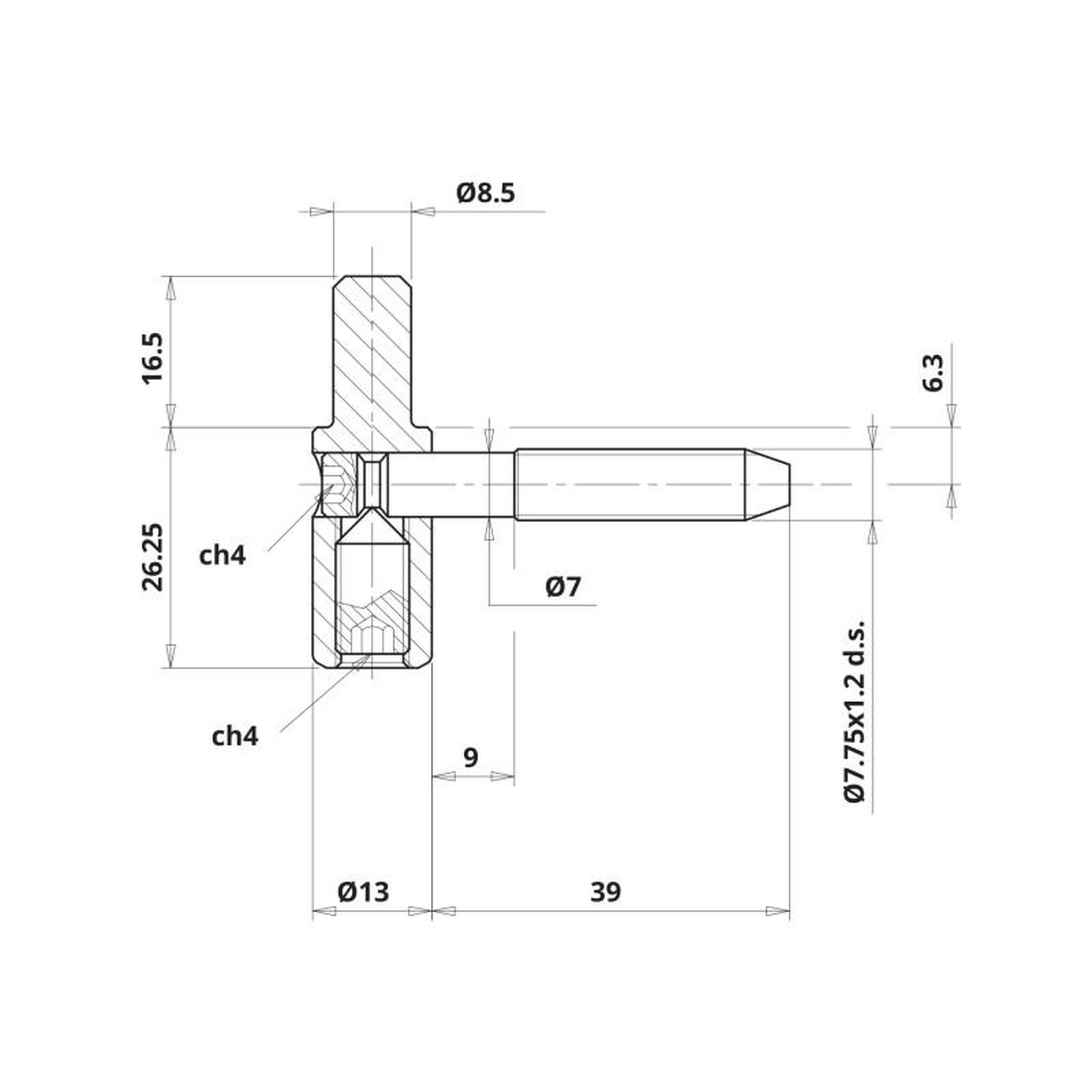 Voir la diapositive 2 : OTLAV Fiche mâle réglable D 13mm OTLAV CG057130H003