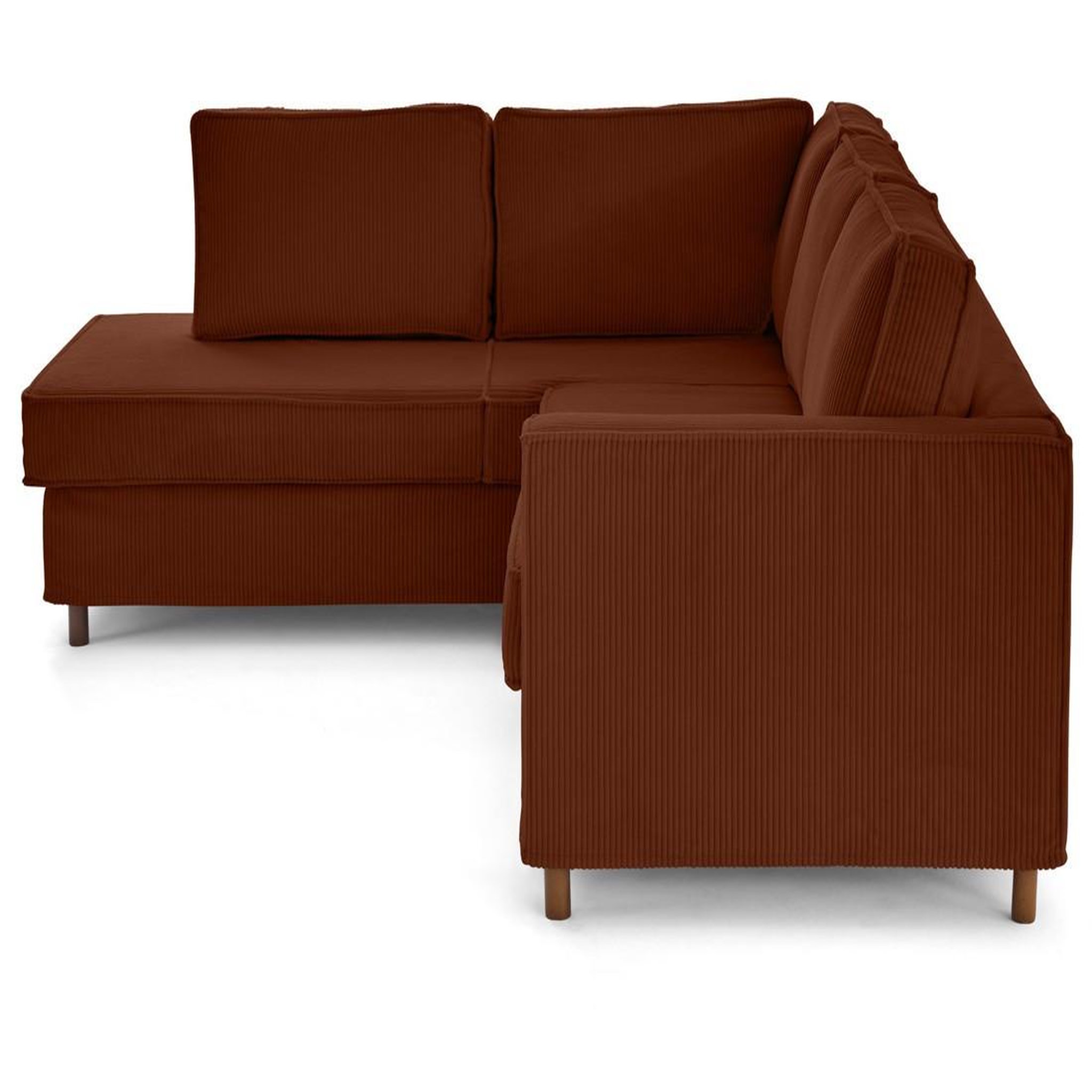 Voir la diapositive 5 : LISA DESIGN Jake - canapé déhoussable d'angle gauche 5 places en velours côtelé