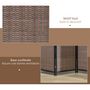 Voir la diapositive 4 : HOMCOM Paravent intérieur séparateur de pièce pliable 4 panneaux dim. 180L x 180H cm bois pin bambou coton