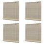Voir la diapositive 1 : VIDAXL Stores a rouleau Bambou naturel 4 pcs 120x160 cm
