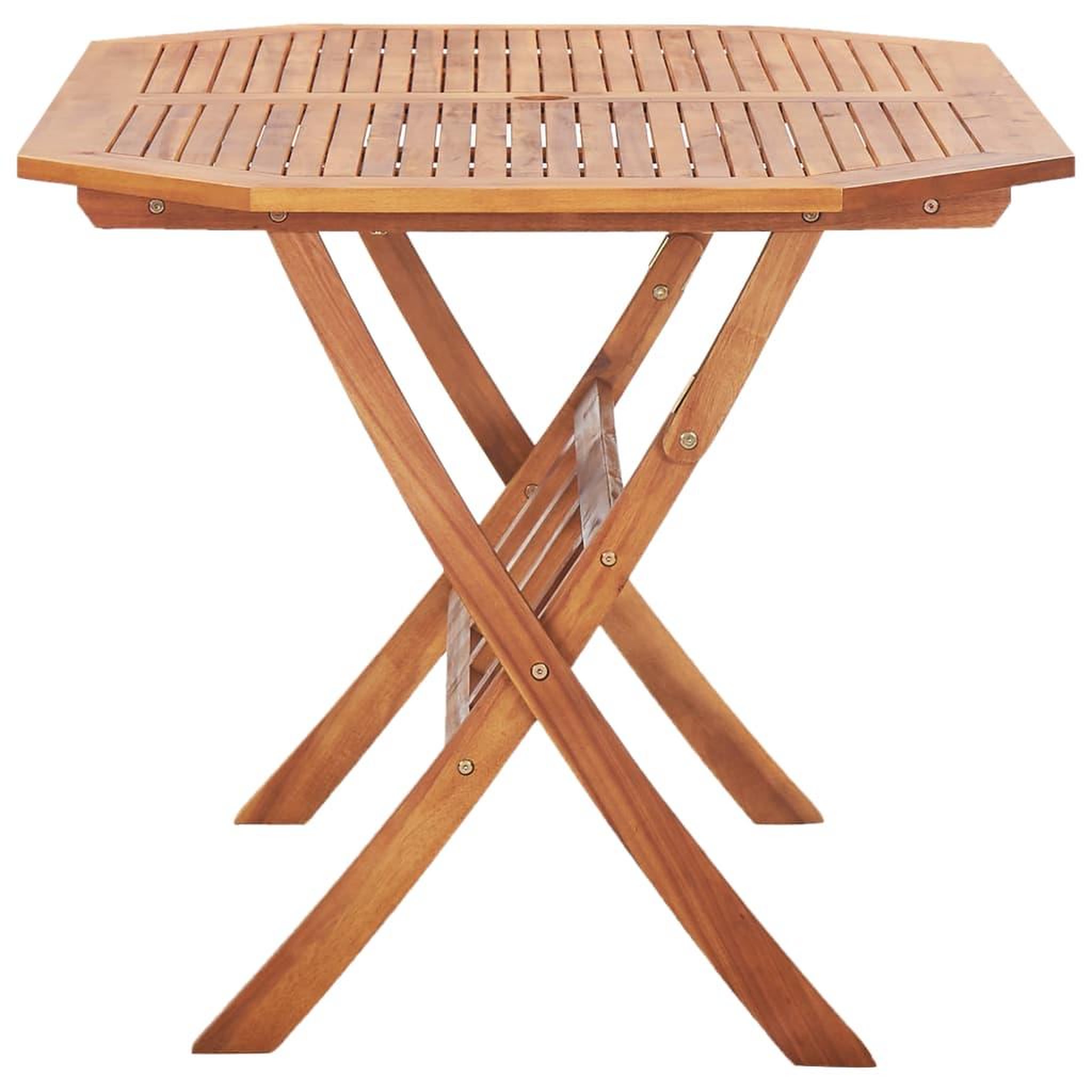 Voir la diapositive 3 : VIDAXL Table pliable de jardin 135 x 85 x 75 cm Bois d'acacia massif