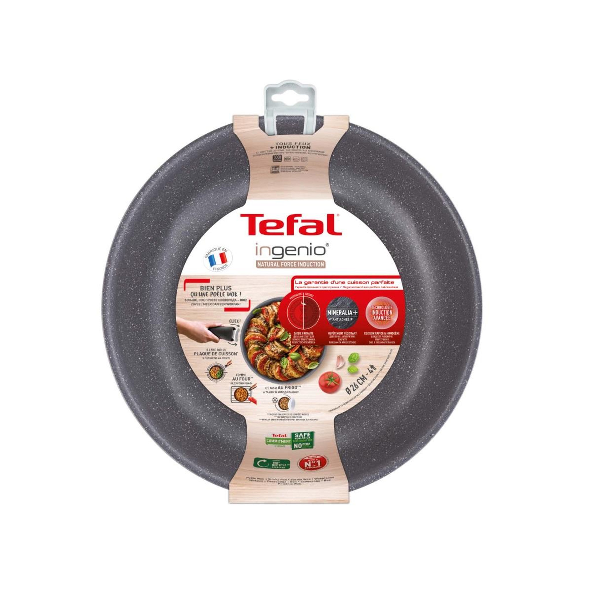 Voir la diapositive 4 : TEFAL Poêle wok aluminium  26 cm - l3967702