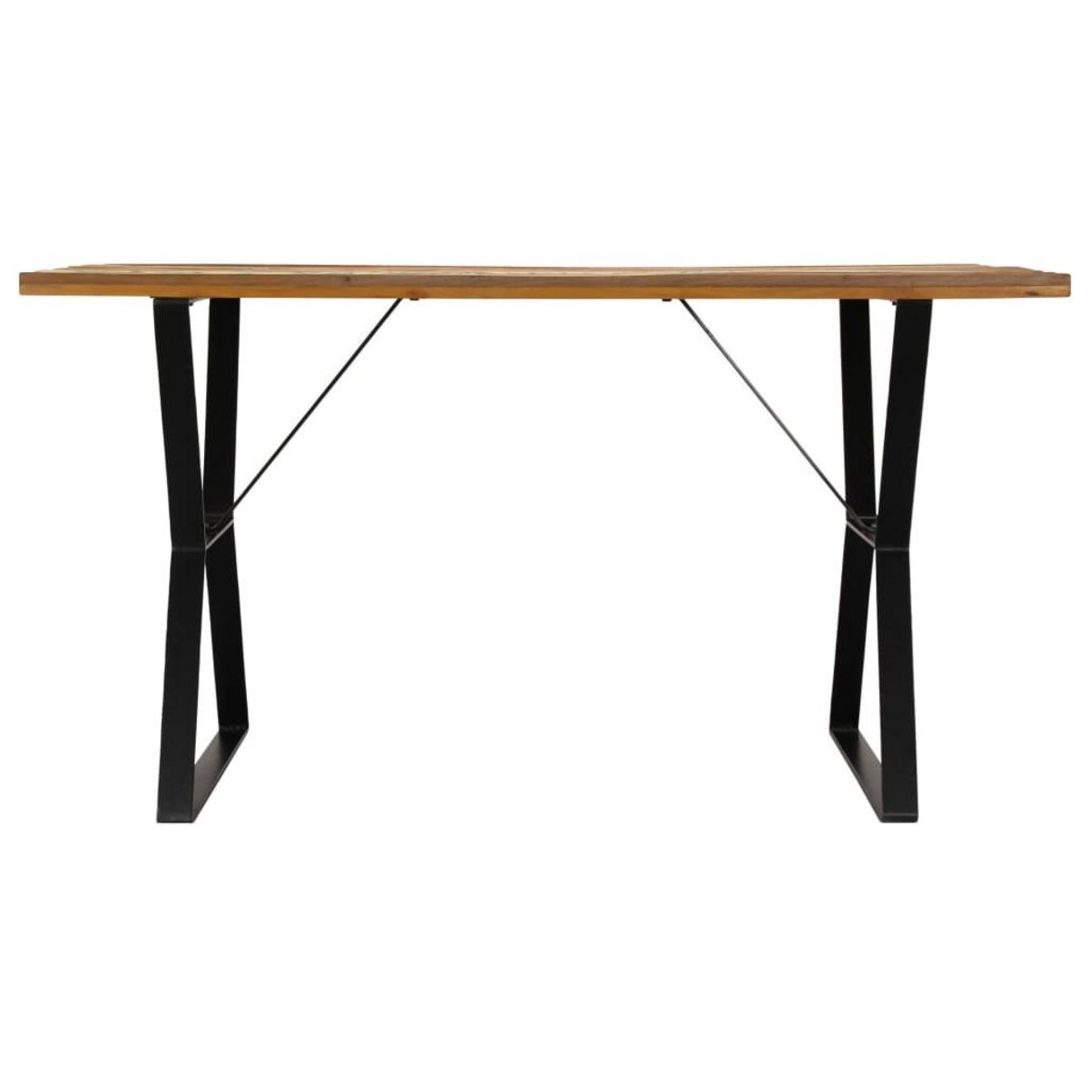 VIDAXL Table a manger 140x80x76 cm Bois de recuperation massif