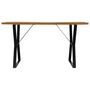 Voir la diapositive 2 : VIDAXL Table a manger 140x80x76 cm Bois de recuperation massif