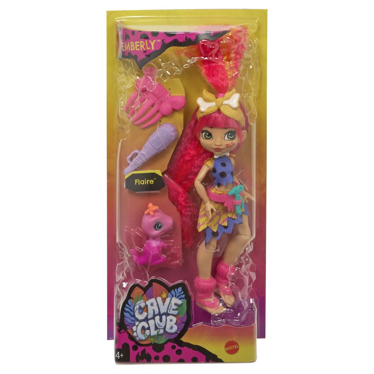 MATTEL Cave Club - Poupée Emberly et accessoires