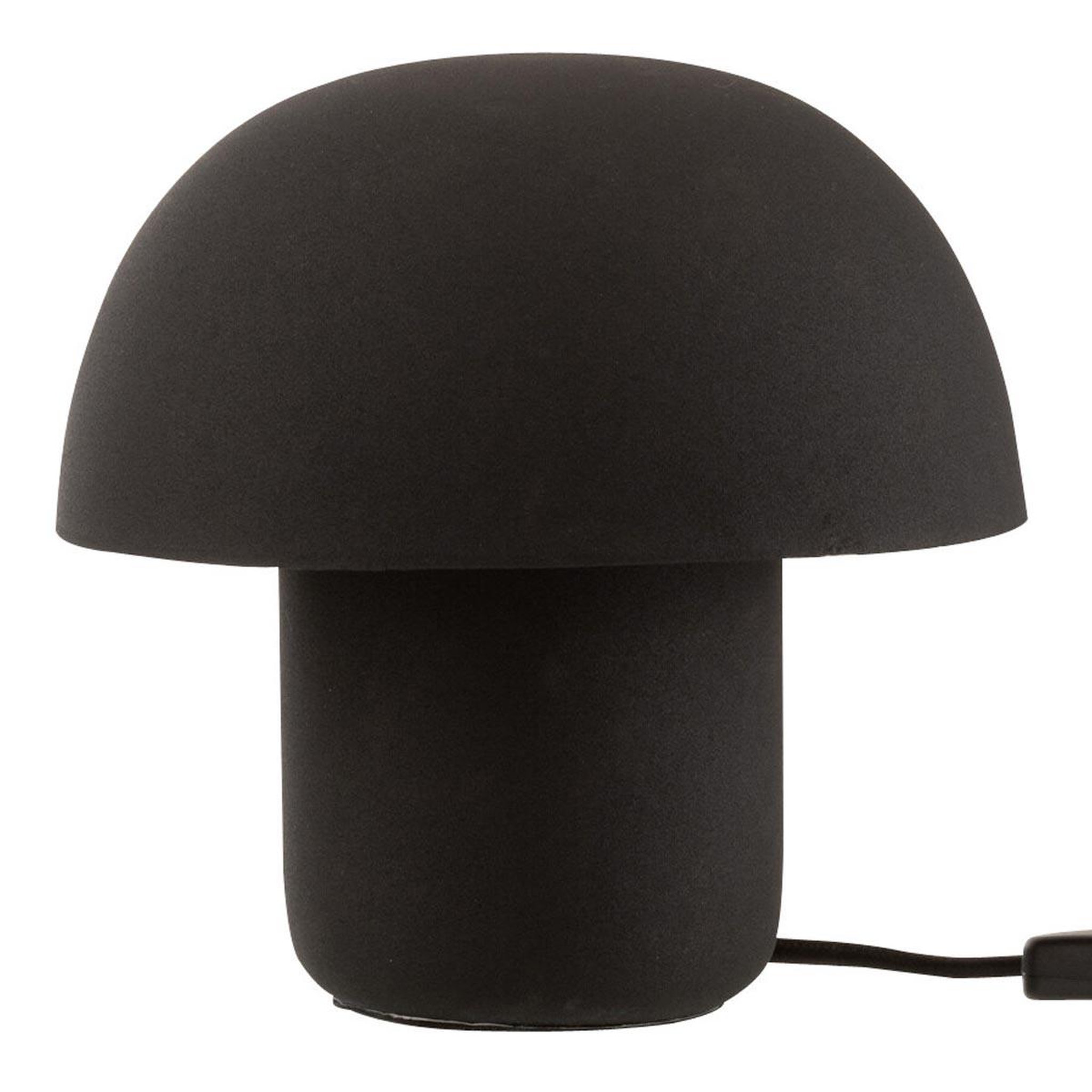J-LINE Lampe à poser en métal  merle  20cm noir