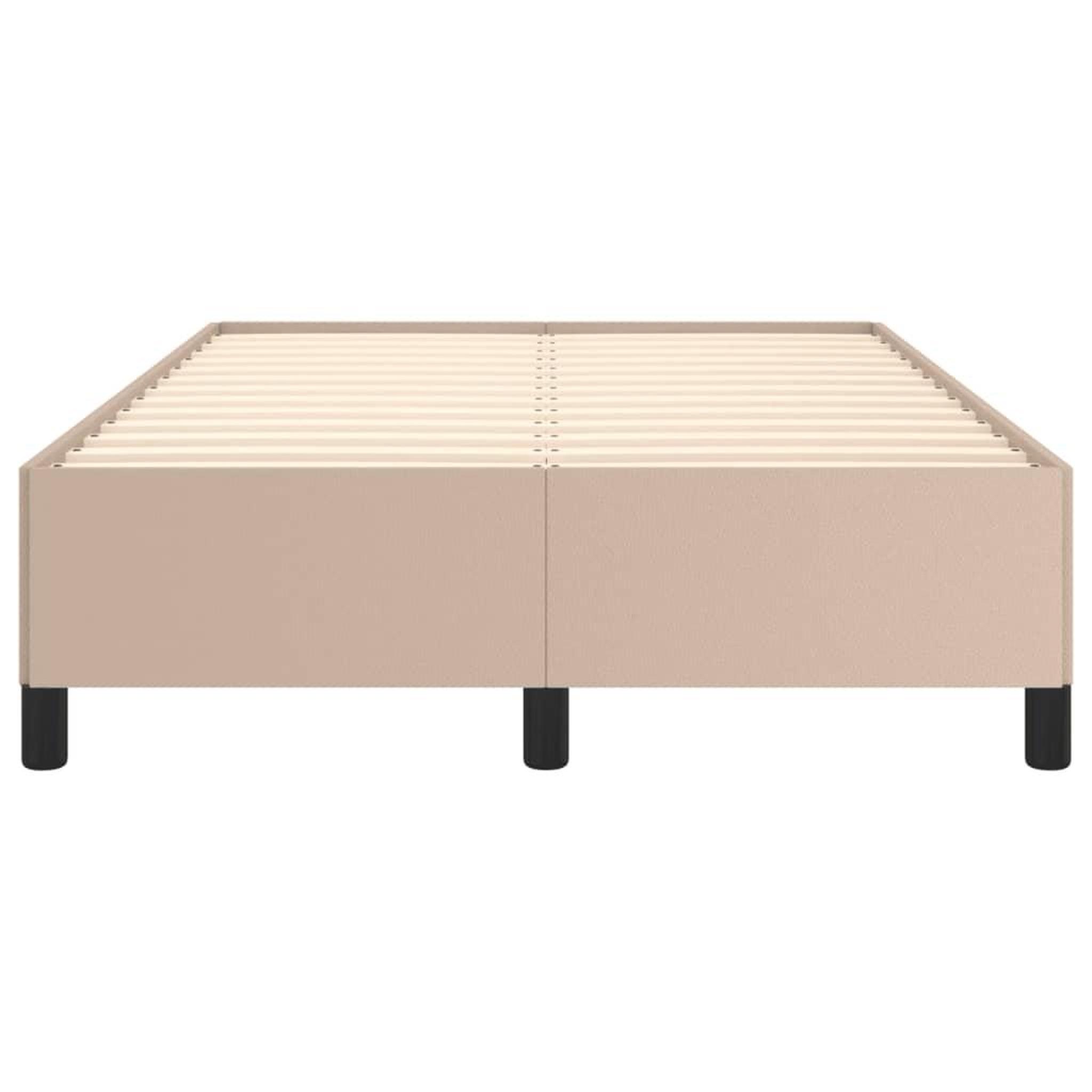 Voir la diapositive 5 : VIDAXL Cadre de lit sans matelas cappuccino 120x190 cm similicuir