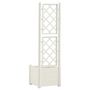 Voir la diapositive 5 : VIDAXL Jardiniere avec treillis 43x43x142 cm PP Blanc