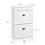 Voir la diapositive 3 : SOBUY SoBuy - Meuble À Chaussures à 2 tiroirs - Classique - FSR78