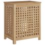 Voir la diapositive 3 : VIDAXL Bac a linge 50x35x60 cm bois de teck massif