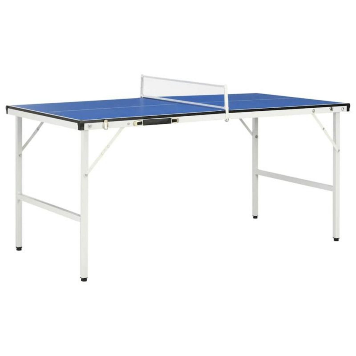 VIDAXL Table de ping pong avec filet 152x76x66 cm Bleu