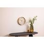 Voir la diapositive 2 : ATMOSPHERA Horloge effet patiné - Diam 30 cm - Gris et doré