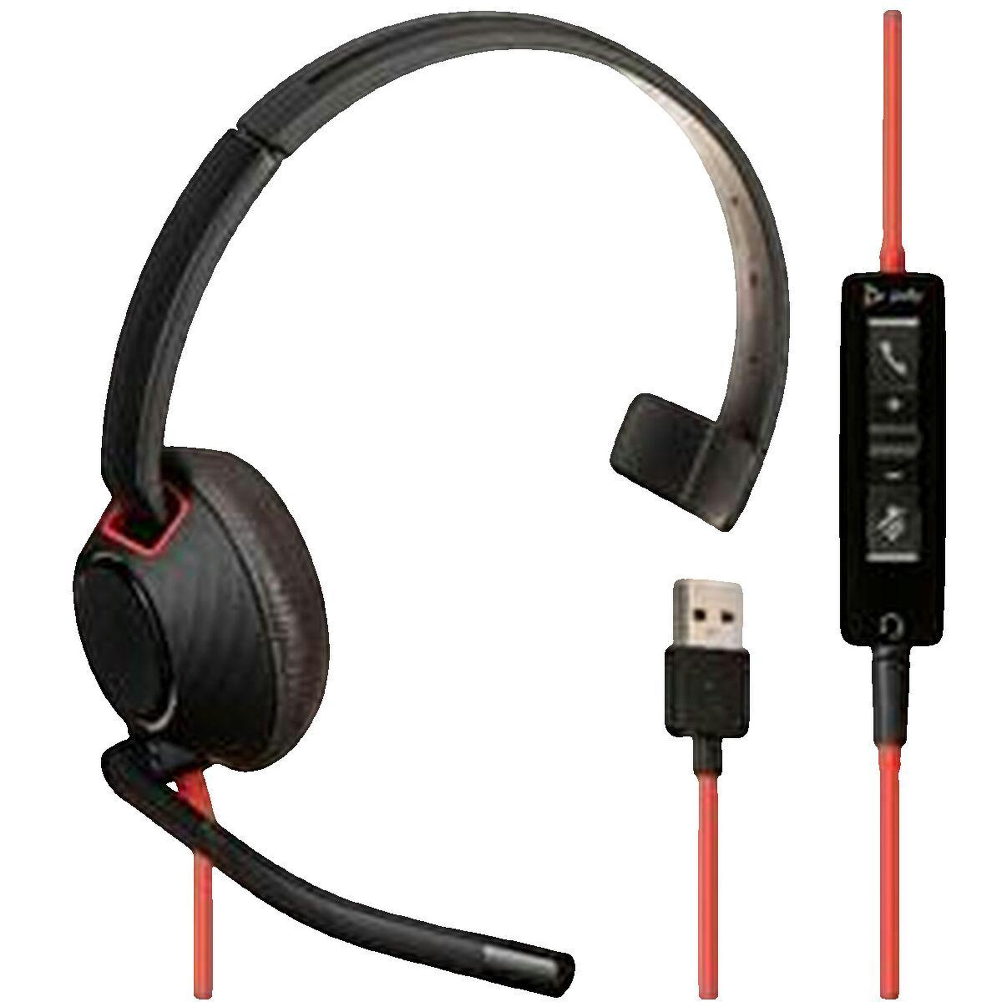 Voir la diapositive 2 : POLYCOM Micro-casque Poly Blackwire 5210 filaire USB-A