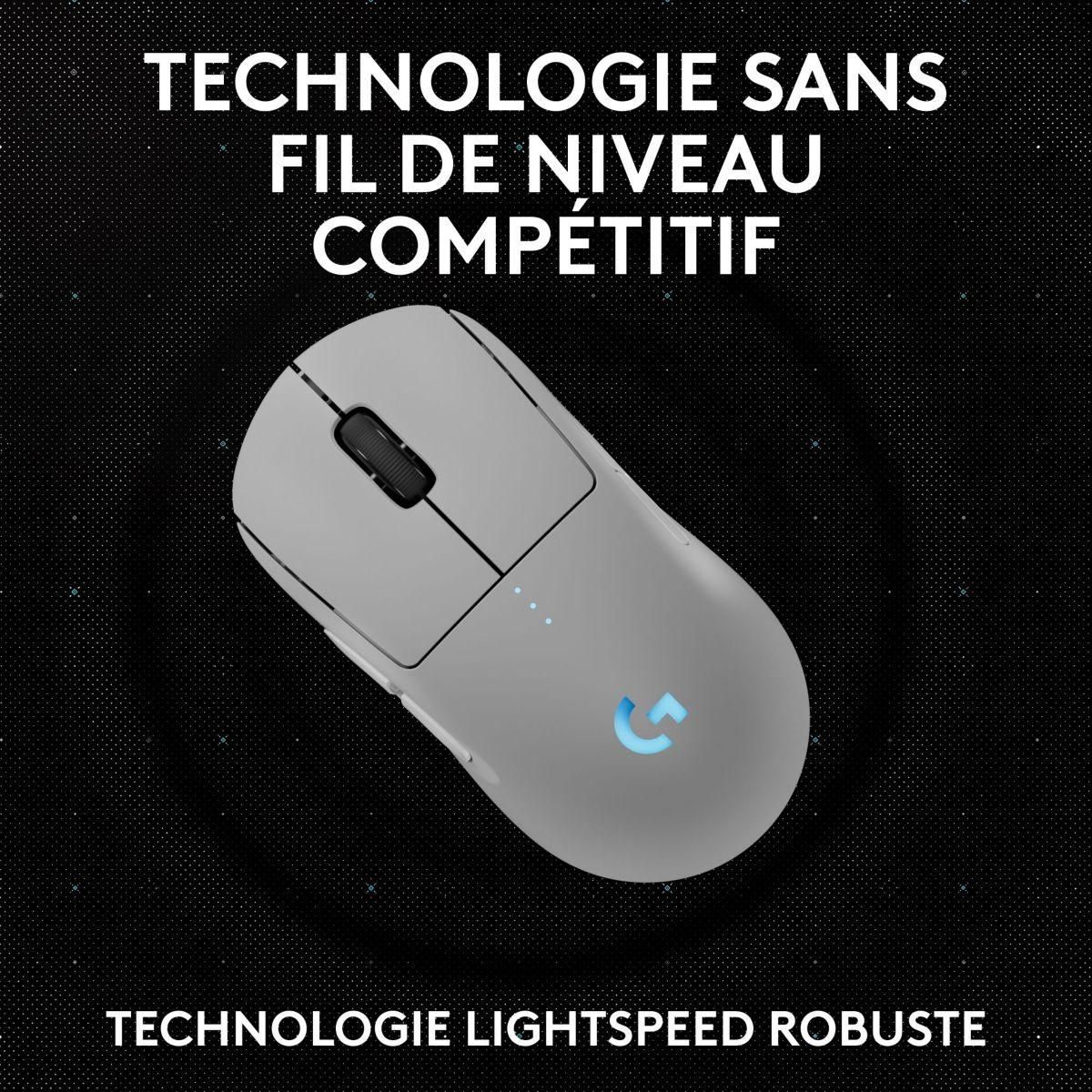 Logitech Souris Gamer Sans Fil G PRO 2 Lightspeed Wireless Blanche