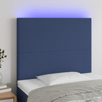 VIDAXL Tete de lit a LED Bleu 90x5x118/128 cm Tissu