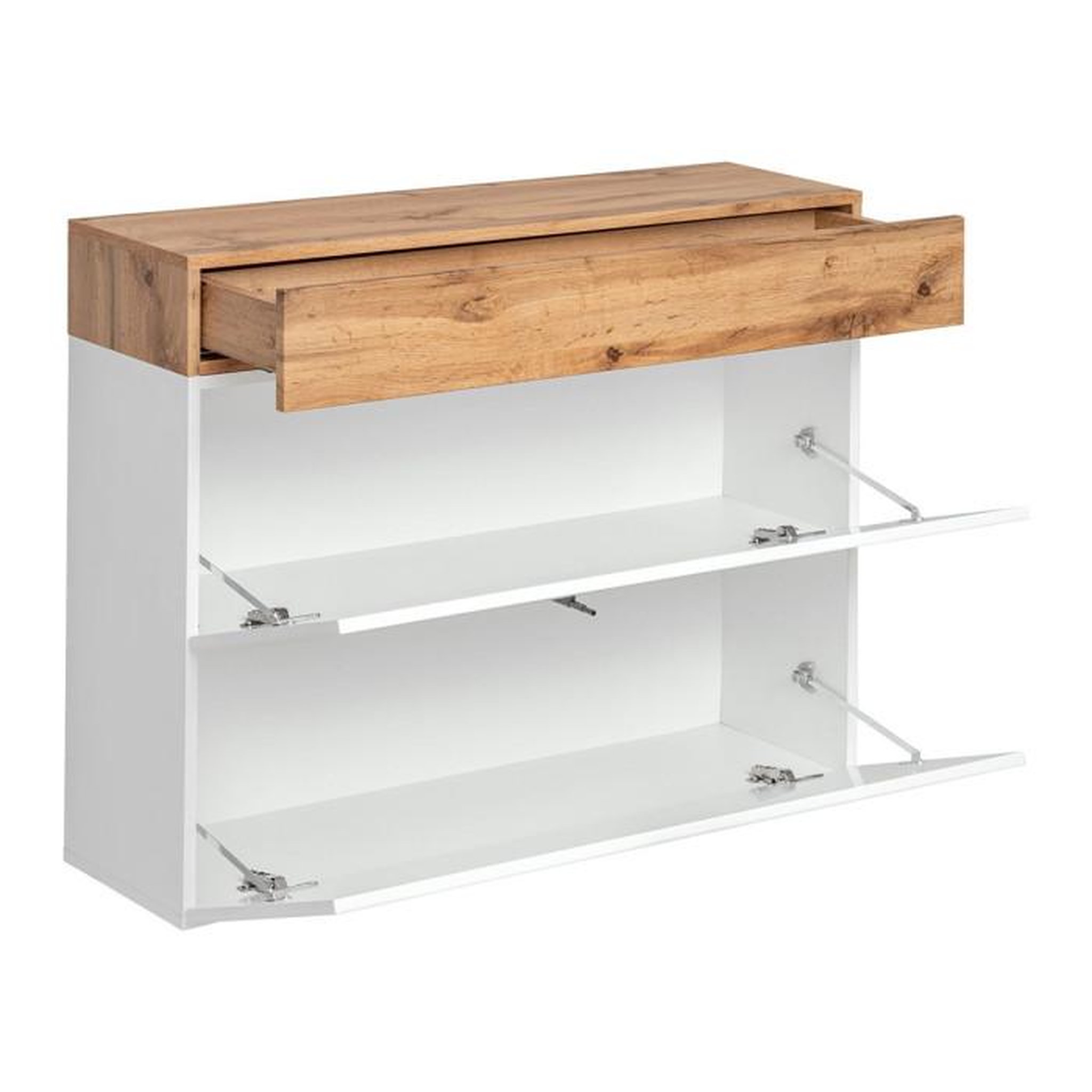 Voir la diapositive 2 : Paris Prix Buffet 2 Portes & 1 Tiroir  Easy  100cm Naturel