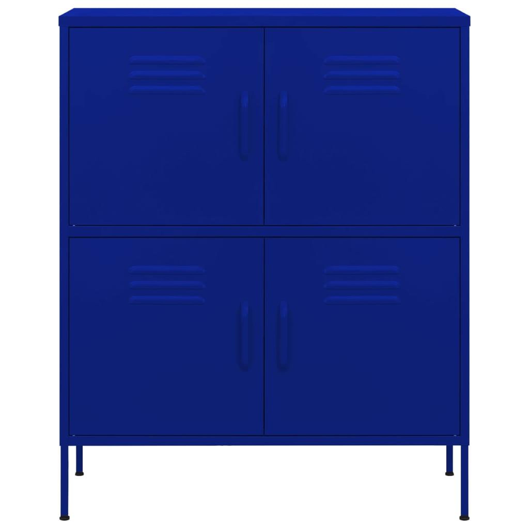 Voir la diapositive 3 : VIDAXL Armoire de rangement Bleu marine 80x35x101,5 cm Acier