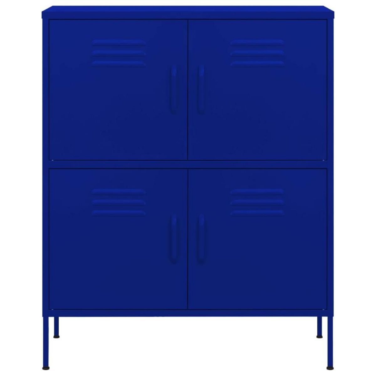 VIDAXL Armoire de rangement Bleu marine 80x35x101,5 cm Acier