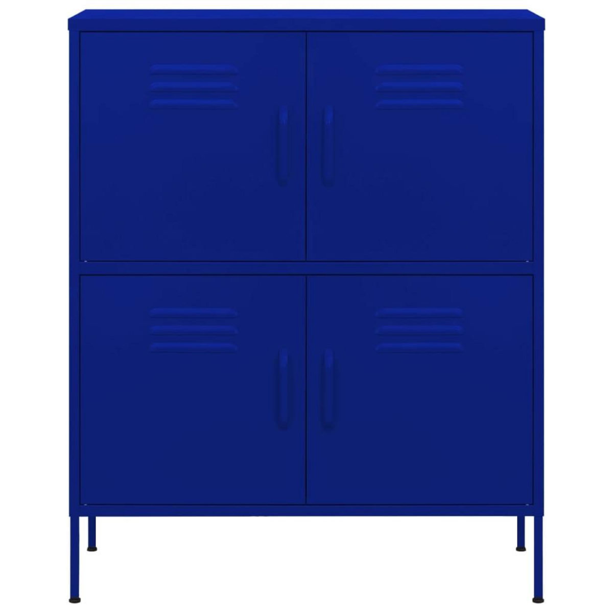 VIDAXL Armoire de rangement Bleu marine 80x35x101,5 cm Acier